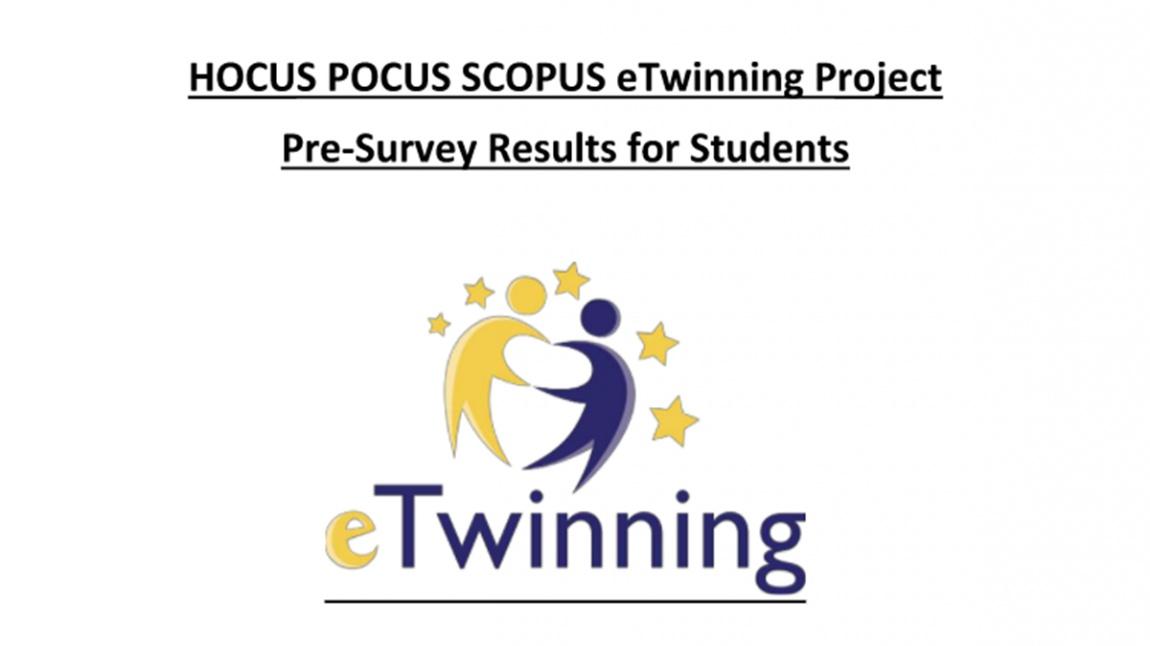 Hocus Pocus Scopus eTwinning Proje Anket Sonuçları  ekitap Halinde Yayınlandı